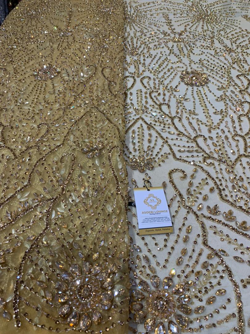 ADUNNI Luxe Crystal Fabrics