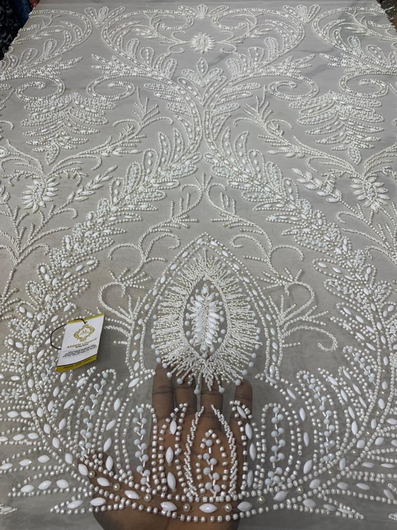 ORA Sky Blue Luxury Crystal Fabrics