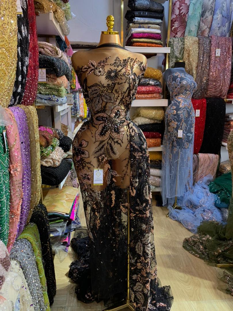 Miyah Beaded Fabric