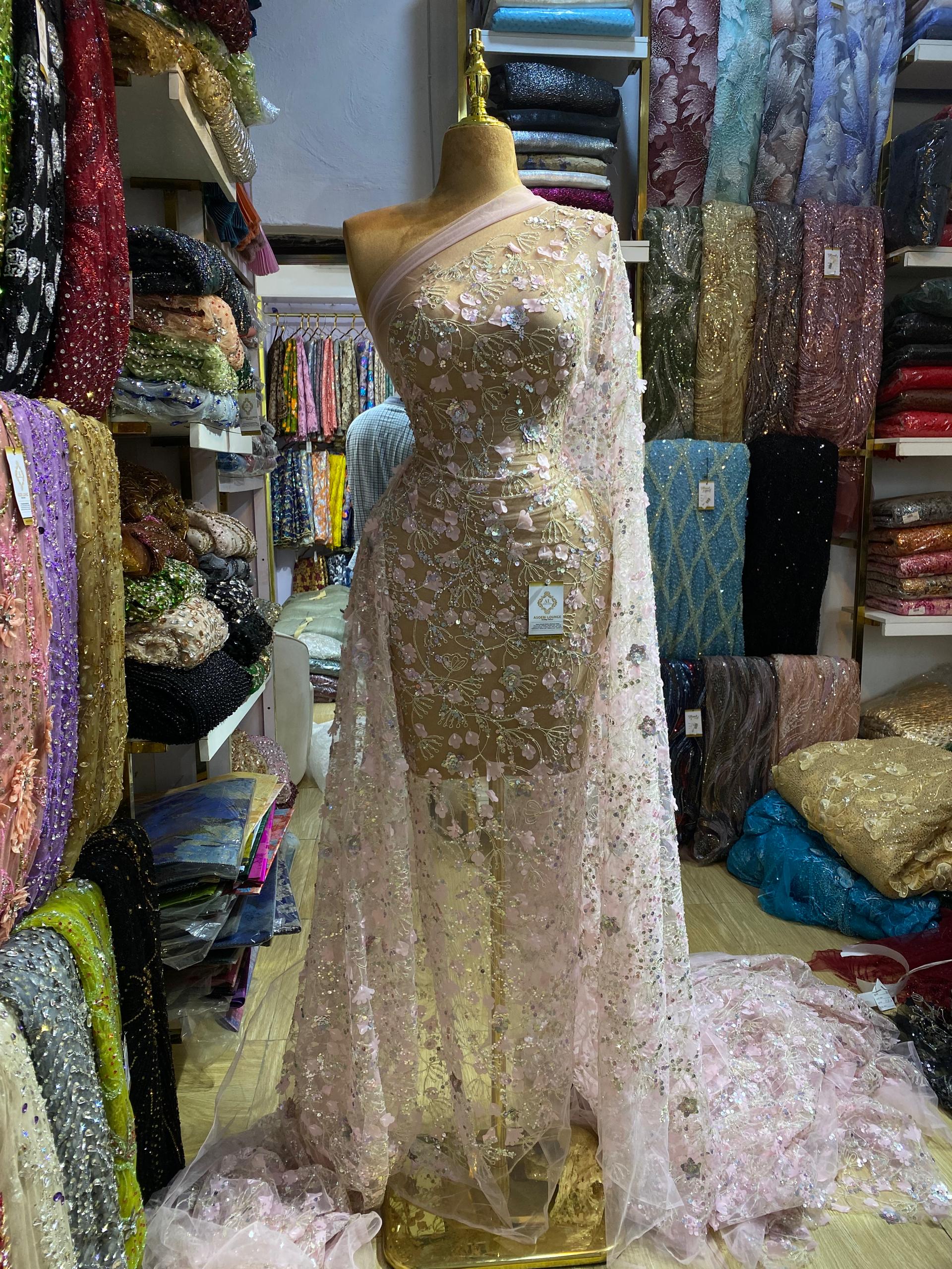 Sadiyah Beaded Fabric