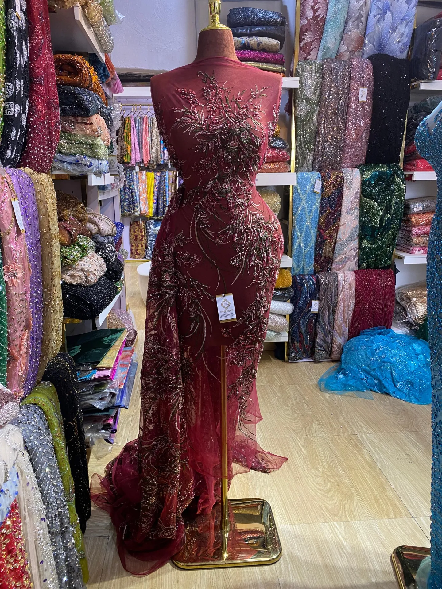 Winnie Beaded Fabric