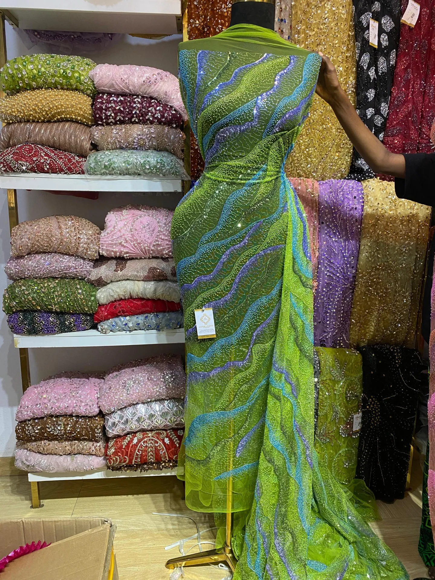 Fati Beaded Fabric
