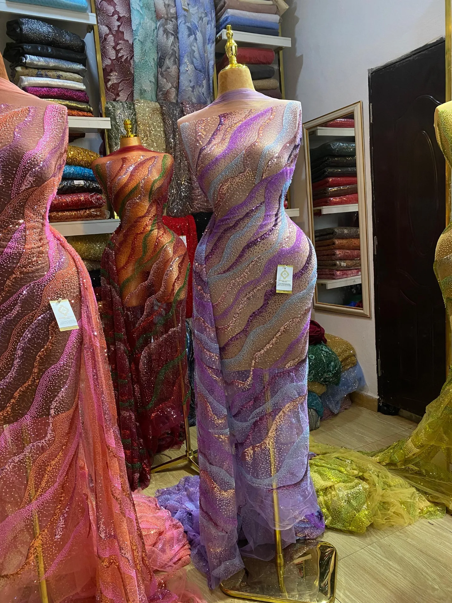 Amirah Beaded Fabric