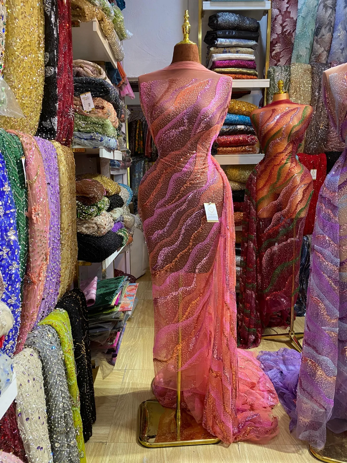 Lubna Beaded Fabric