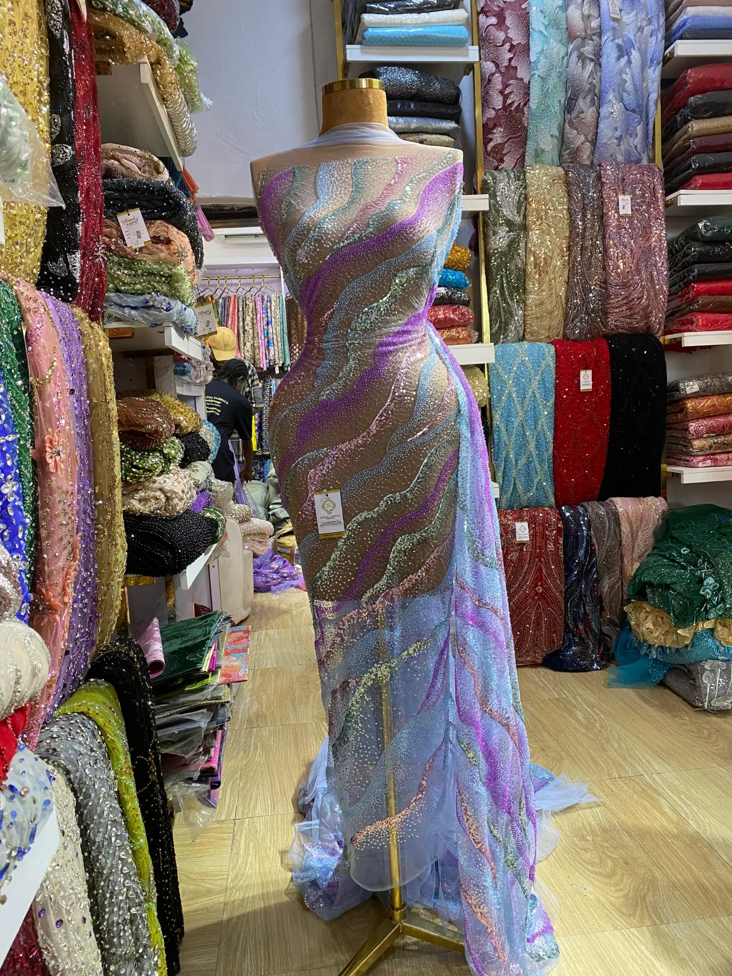 Rayyana Beaded Fabric