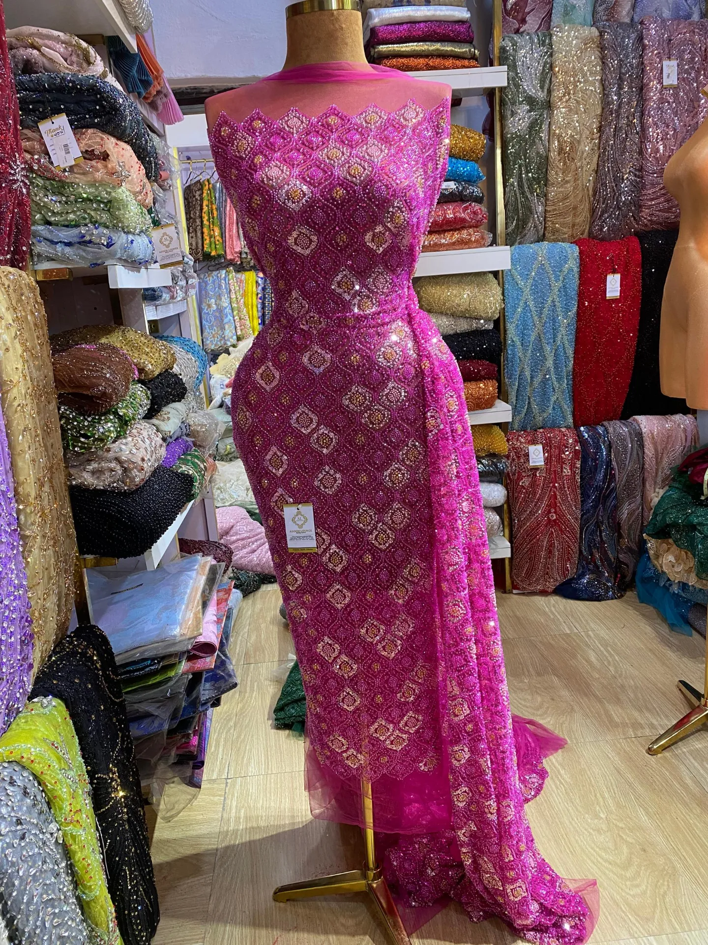  Zarah Beaded Fabric