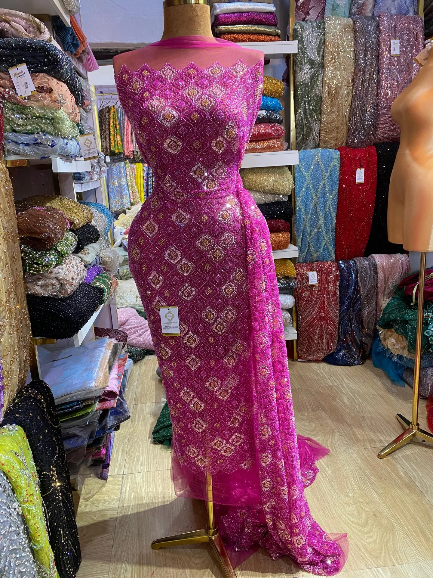  Zarah Beaded Fabric thumbnail 2