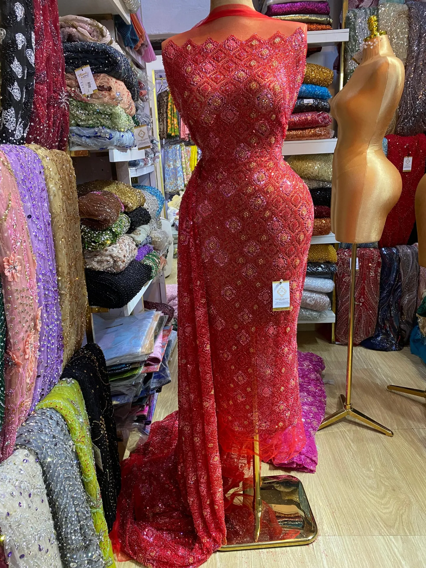 Fola Beaded Fabric thumbnail 2
