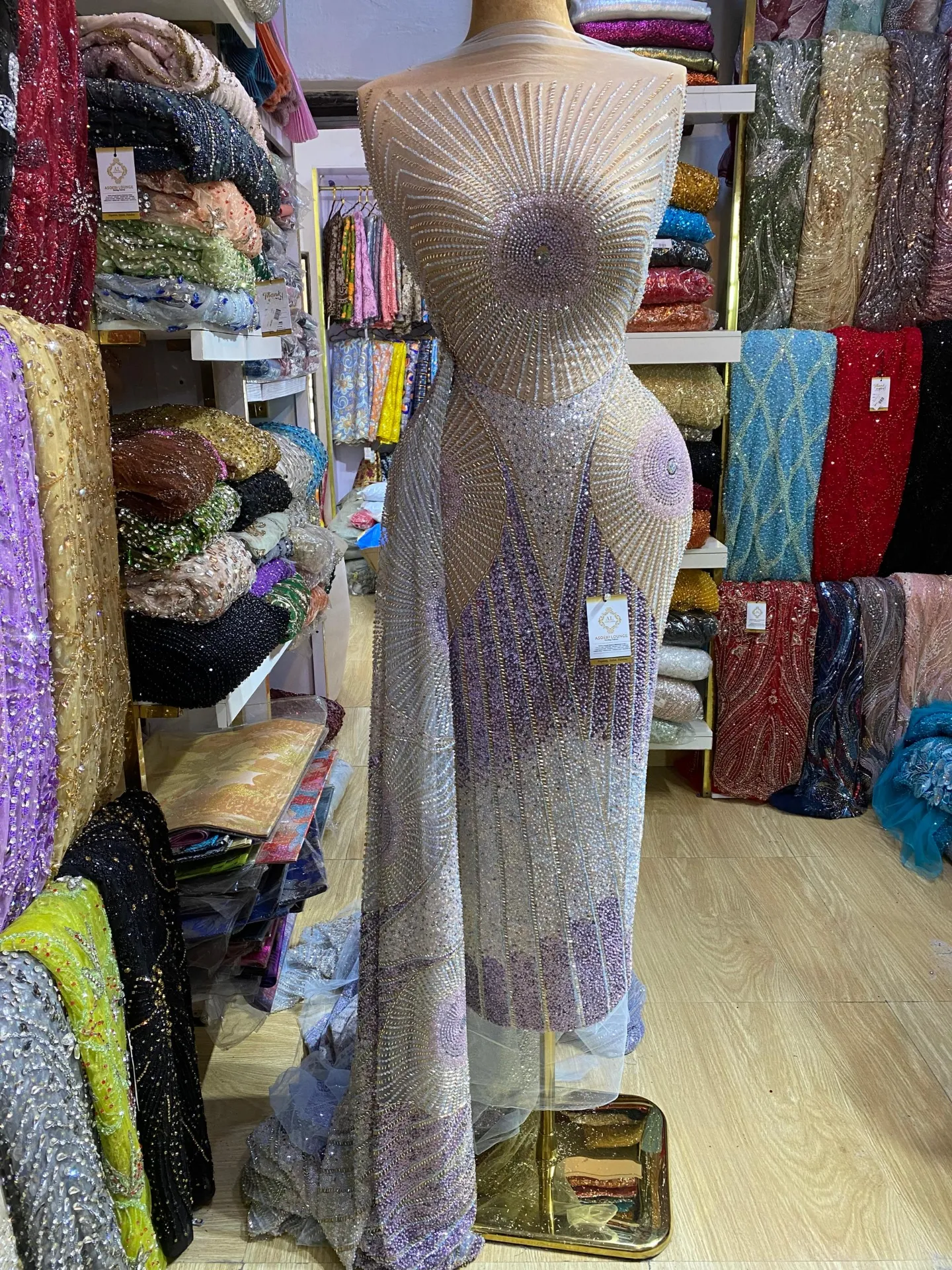 Sarah Beaded Fabric
