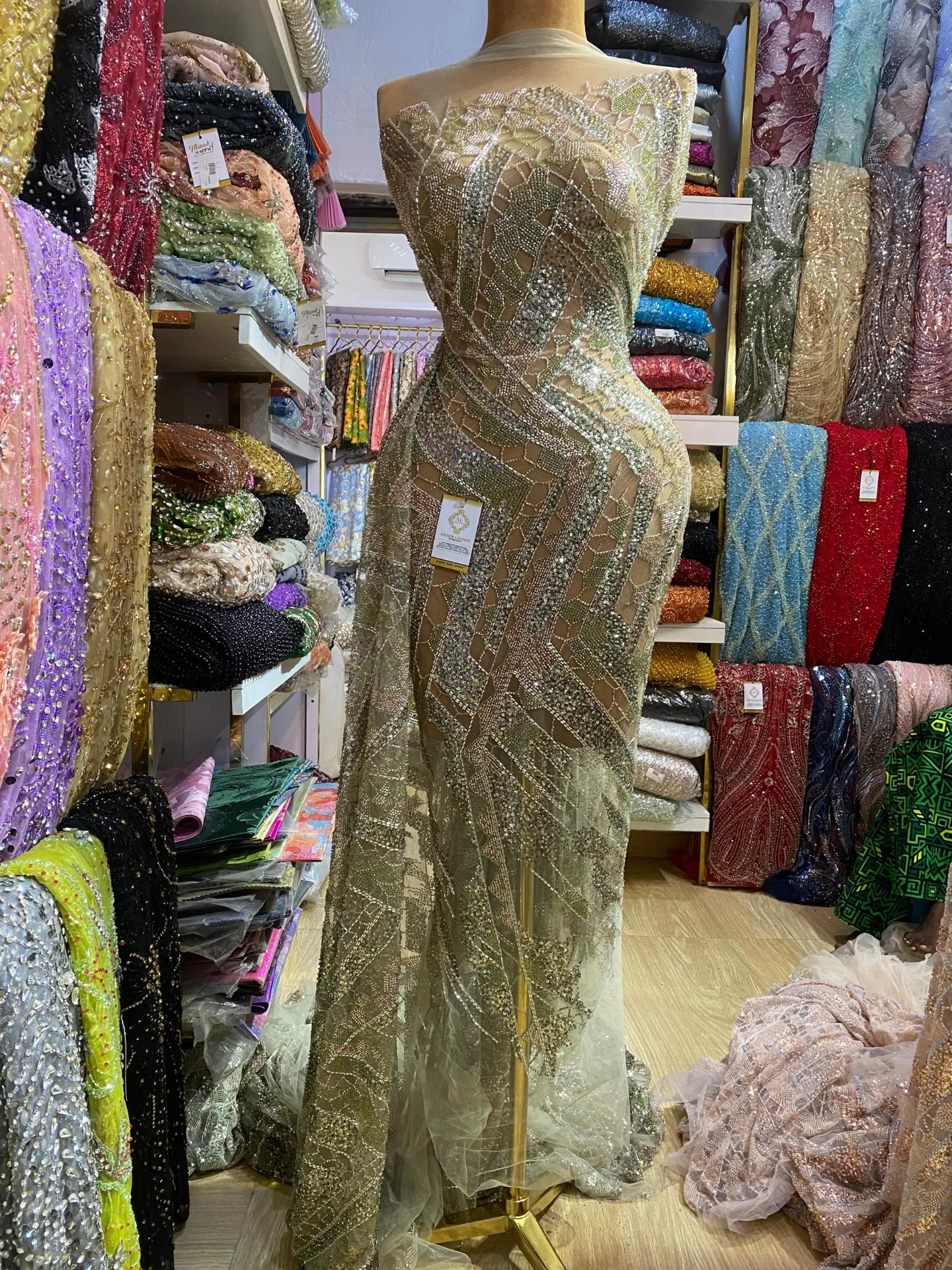 Kore beaded Fabric