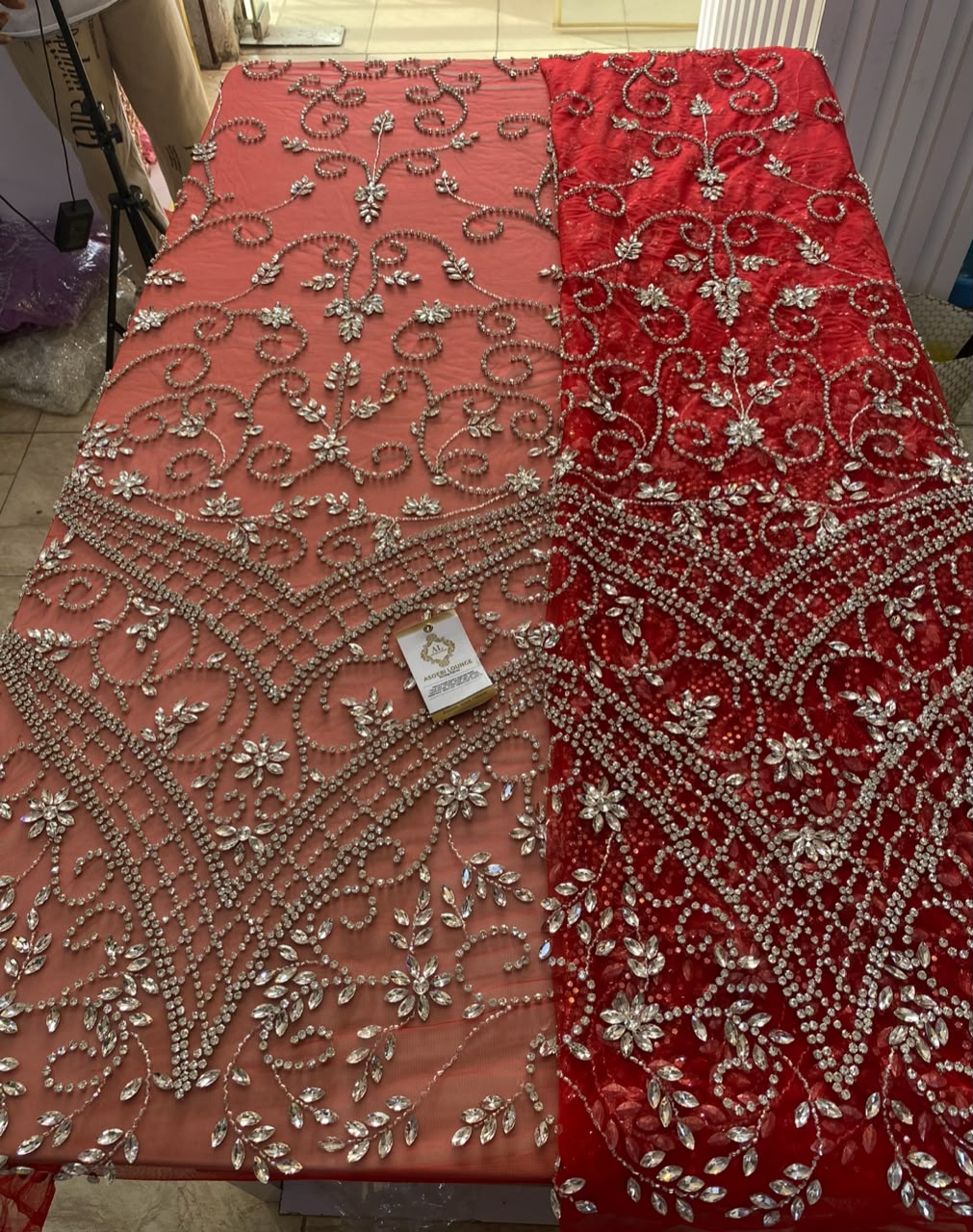 Reina Luxury Crystal Fabric