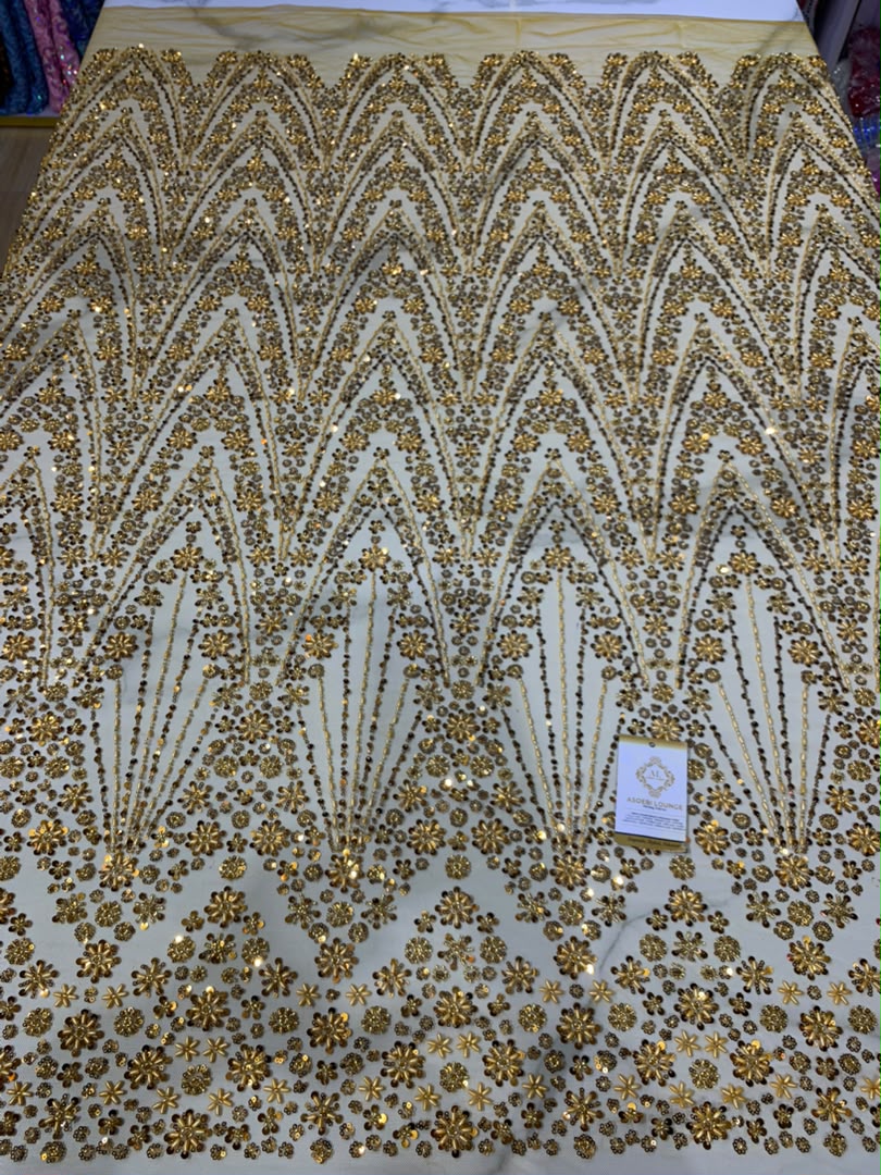 Reina Beaded fabric