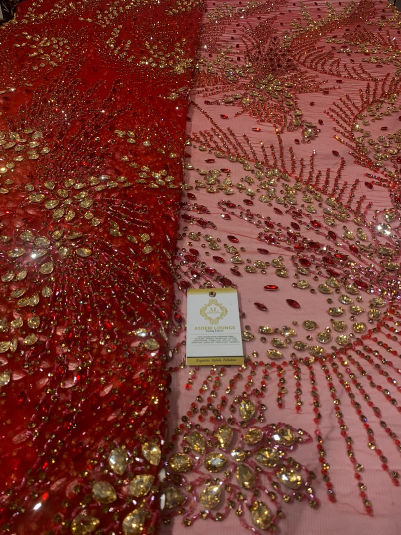 AMINAH Luxury Crystal Fabrics