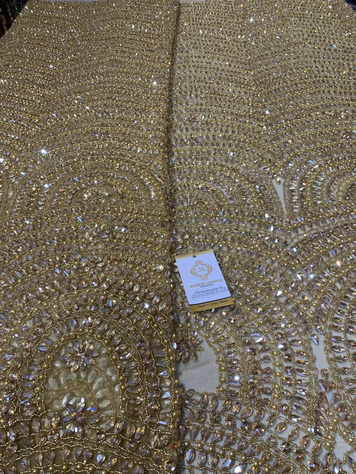 Bewaji Luxury Crystal Fabric