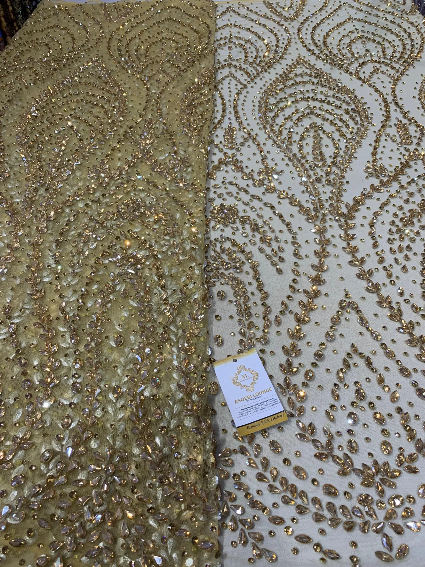 Olayinka Luxury Crystal Fabric