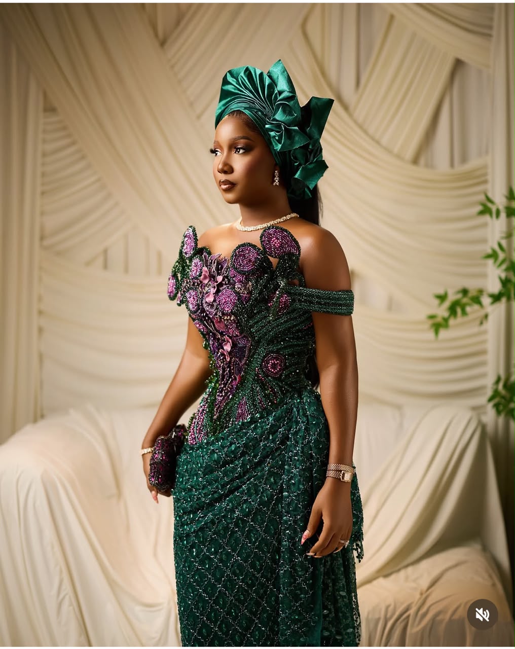 Darlings Fabrics customer at Wedding