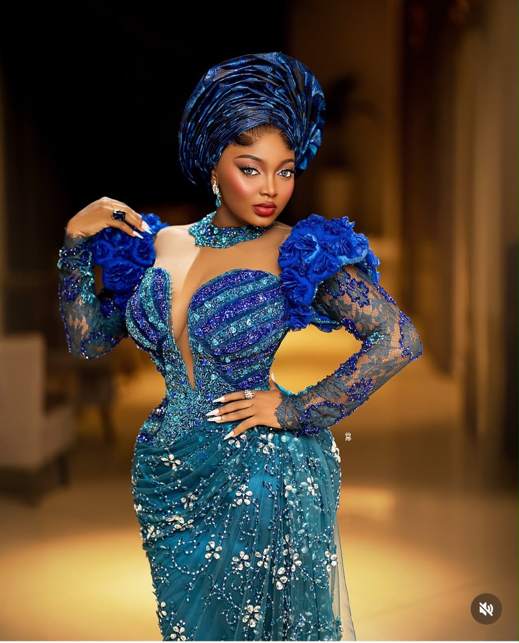 Darlings Fabrics customer at Owambe